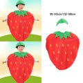 Strawberry Outfit Cartoon Food Cosplay Costume Fruit Costume for Party Stage