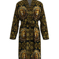 2026 Spring and Autumn New Men's Pajamas 3D Digital Printed Golden Noble Pattern Lion Head Non-fading Home Bathrobe Long Long Sl