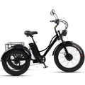 Fat Tire Electric Tricycle Adults With Passengers Powerful 48V 750W Family Electric Bicycle Removable Battery With Safe Belt