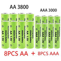 2026 AA AAA1.5V 3000mAh Rechargeable Battery  1.5 V  AA AAA Battery For Clocks Mice Computers Toys Replace Ni-Mh