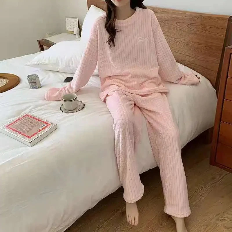 Winter Women's New Pajamas Homewear Suit Fall and Warm | SAMAG