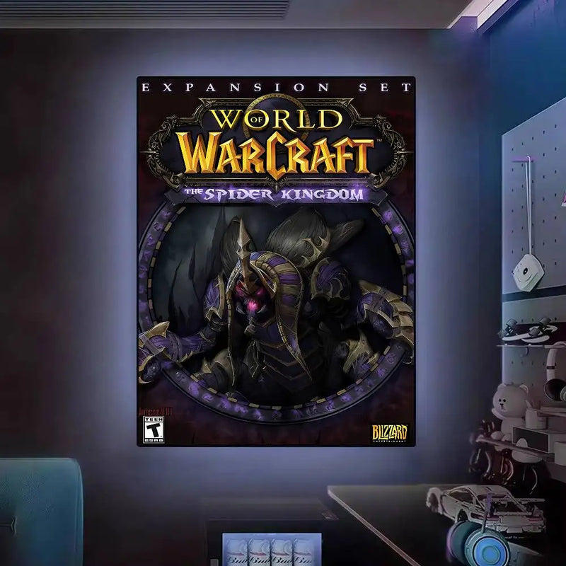 Poster High Quality Print Waterproof Wall Art Sticker For Bar Living Room Decor Gift World Of Warcraft Hot Video Game