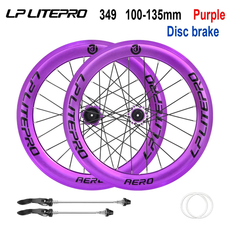 LP LITEPRO AERO Folding Bike Wheel Sets, 20 - inch 406/451 - View 7 | SAMAG
