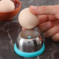 Stainless Steel Egg Piercer with Sturdy Base, Heavy Duty Tool for Hard Boiled Eggs, Non-Magnetic for All Kinds of Eggs