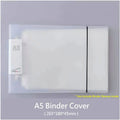 2-Ring Binder A4 Landscape Paper Organizer Document Binder A5 B5 Transparent Binder Sleeves 2-hole File Folder For Documents