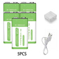 Micro USB 9V Rechargeable Li-ion Battery 16800mAh High Capacity for Multimeter, Microphone, Toy, Remote Control, KTV System