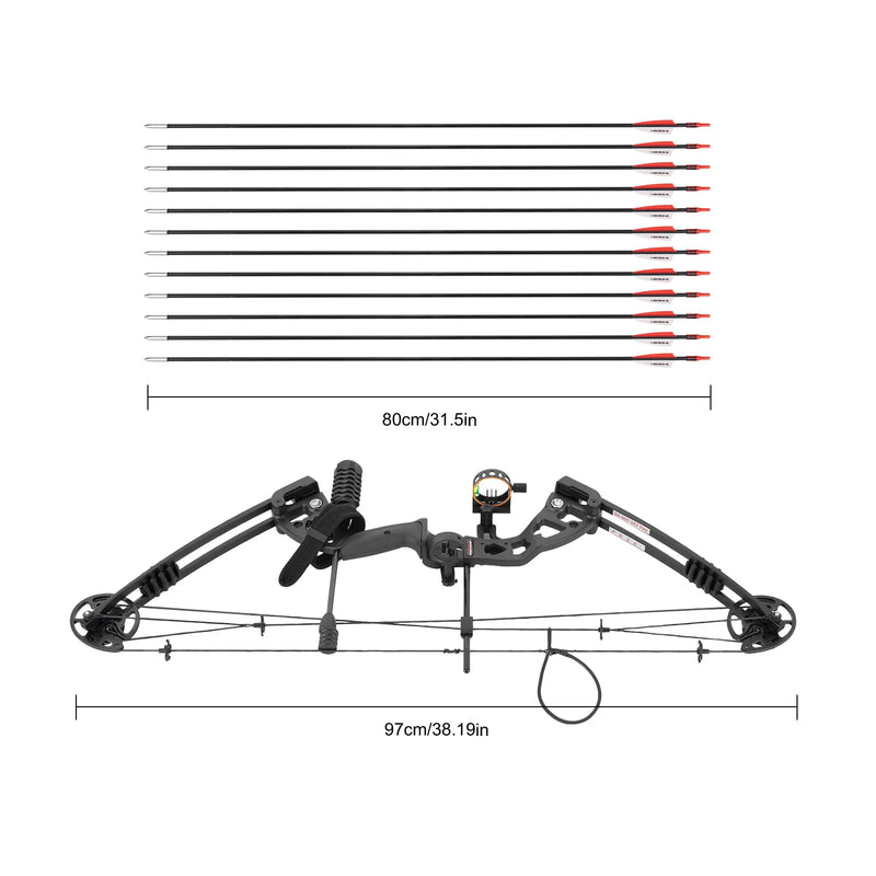 Right Handed Compound Bow Kit Adults and Teens Archery | SAMAG