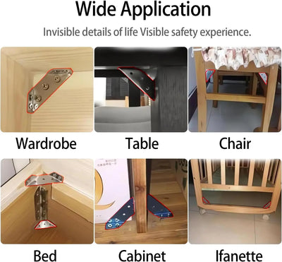 Stainless Steel Angle Bracket Universal Furniture Right | SAMAG