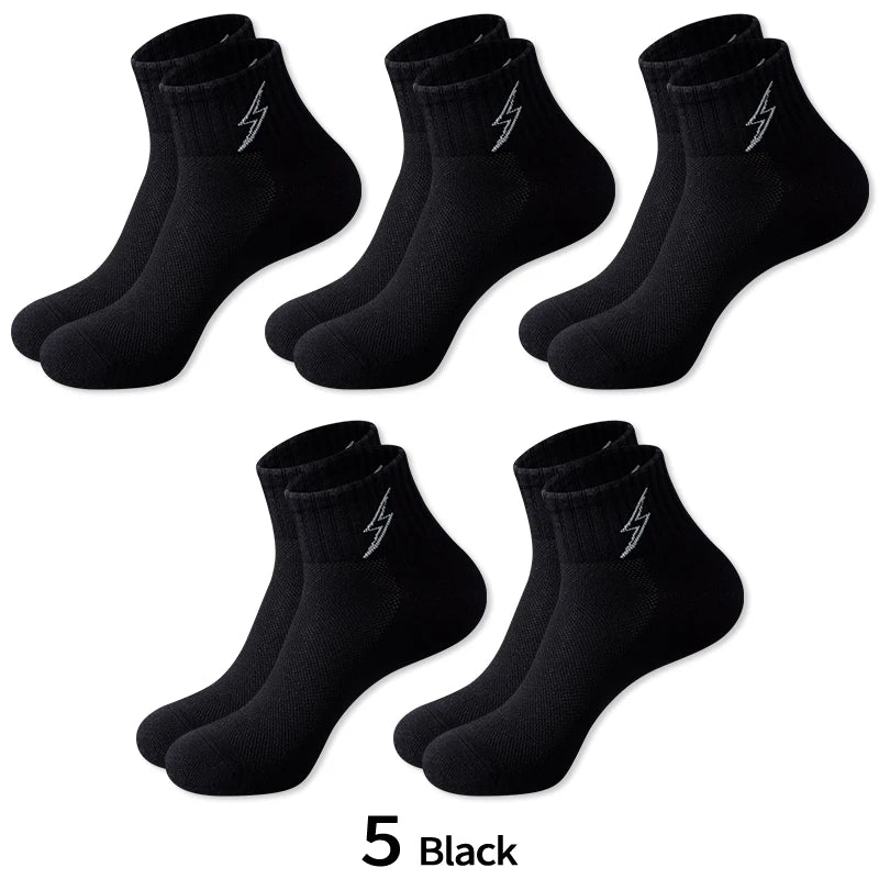 Cotton Cushion Socks Men Quarter Ankle Athletic Running | SAMAG