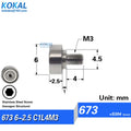 1pcs Screw Bearing M3/M4/M5/M6 SUS304 Stainless Shaft Ball NTBG BJL01 External Thread 608/626/6000 - Visuel 5 | SAMAG