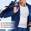 Sleeveless Body Shaper Vest for Men, Mesh Invisible Cross Compression Undershirt,Tummy Control Slimming Shapewear for Beer Belly
