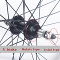 700C Road Bike Wheelset Parts V Brake 32H  100X135mm Double Layer Aluminum Alloy 2Bearing Hub Bicycle Wheel ROCKBAO