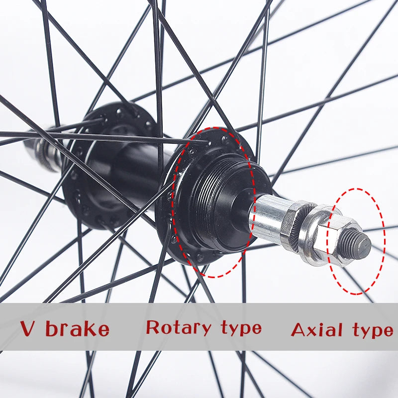 700C Road Bike Wheelset Parts V Brake 32H  100X135mm Double Layer Aluminum Alloy 2Bearing Hub Bicycle Wheel ROCKBAO