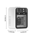 Portable Mini Air Conditioner for Dormitory Fast Cooling Ultrasonic Nano Mist LCD Display Rechargeable Portable Outdoor Cooler