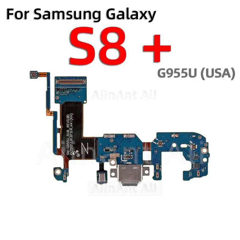 AiinAnt USB Date Charging Dock Board Port Connector Charger Flex Cable For Samsung Galaxy S8 S9 Plus + G950F G955F G960F G965F