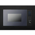 25L Black Built-in Microwave Oven With Grill Stainless Steel Cavity