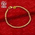 Christmas gifts charm 925 Sterling Bracelet 4MM beads chain 16-23cm for woman Popular brands jewelry fashion Wedding party