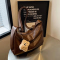 Designer Slouchy Shoulder Bag for Women PU Leather Large Capacity Underarm Bag Retro Ladies Hobo Tote Bag Women's Handbags