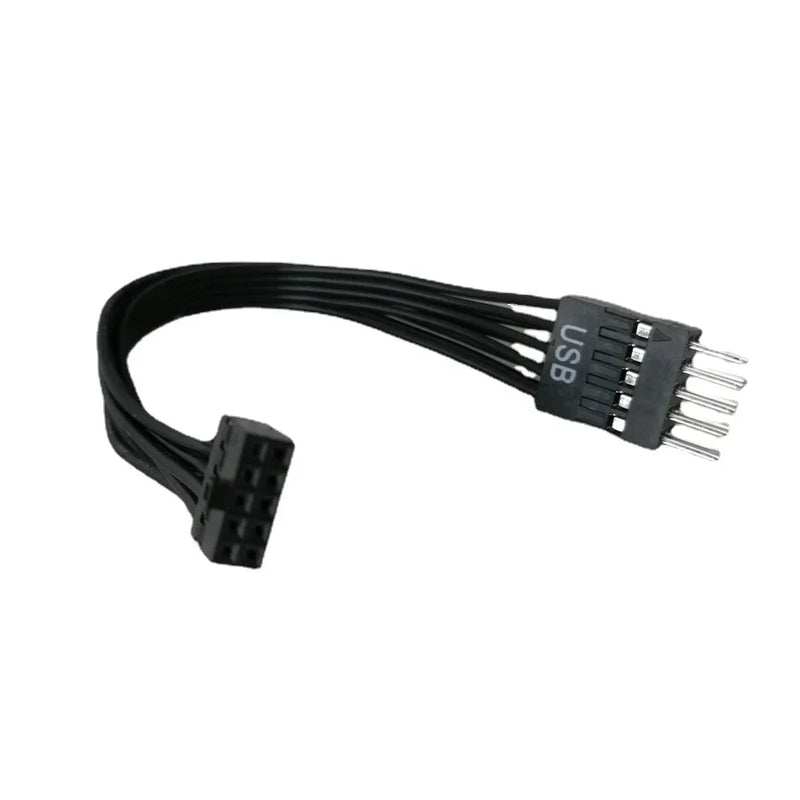 ITX Mini Motherboard USB Small Type 9Pin 2.0mm Female to ATX Mainboard Standard  2.54mm Male  Converter Cable PC DIY