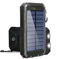 Solar Power Bank 80000mAh Portable Charging Poverbank External Battery Charger Strong Light LDE Light for All Smartphones