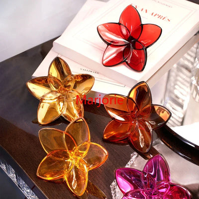 Luxe Colored Glaze Glass Crystal Flower Decoration Bloom | SAMAG