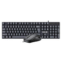 BIOJEE T18 Wired Gaming Office USB Keyboard And Mouse Set Compact Edition for Computer Accessories