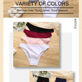 6pcs Cotton Women's Lingerie M-XXL Solid Seamless Panties Sexy Breathable Low-Waist Briefs Female Soft Comfortable Underpants