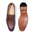 Luxury Slip On Dress Shoes Men Genuine Leather Italian Loafer Shoes For Men Black Brown Brand Formal Oxford Men Casual Shoes