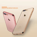 For IPhone 8 Plus Case Luxury Gold Plating Soft Silicone Gel Case for IPhone 14 13 11 Pro 12 Mini X XR XS Max 7 Plus Cover