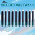 500/12 PCS JINHAO 12 Colors 3.4mm Non carbon Fountain Pen Ink Universal Sac Cartridges Refills School Office Supplies Stationery