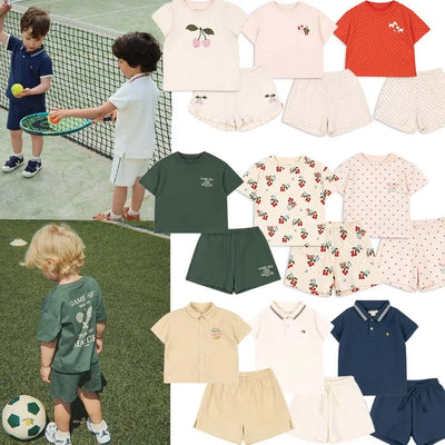Summer Children's Clothing KS Same Style Set Dot Short | SAMAG