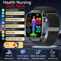 2026 New Professional-Grade Smart Watch Men ECG+PPG Uric Acid Body Fat Health Analysis IP68 Waterproof AMOLED Smartwatch Women