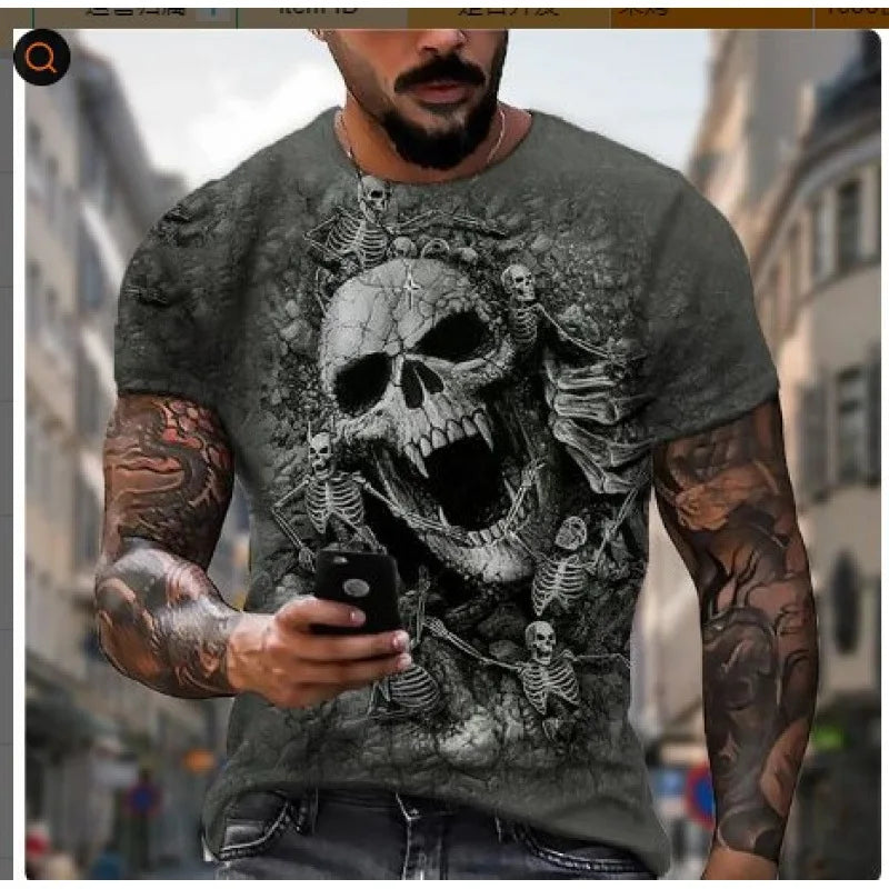 Stylish Men's Animal 3D Digital Print Cross-border | SAMAG