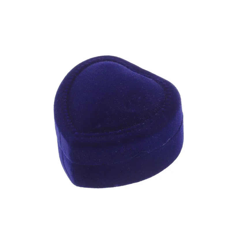 Hexagon Shape Velvet Jewelry Box Double Ring Storage Box Woman Gift Earrings Package Case Wedding Ring Display Packaging Box