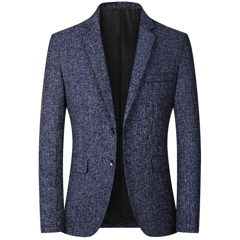 New Autumn Black Men Business Social Suit Jacket, Blue Fashion Blazers, Simple Homme Prom Party Dress Coats.