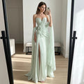 Mint Green Strapless Sweetheart Mermaid Evening Gown Long | SAMAG
