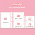 Portfolio Binder Folder A3 A4 A5 Document Organizer Art Drawing Paper Folder 4-Ring Binder PVC Pocket File Folder For Documents