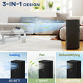 HOMCOM 10000 BTU Mobile Air Conditioner, 441 Sq. Ft., AC Unit with Dehumidifier, Sleep, 24H Timer On/Off, Window Kit, Black
