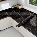 PVC 60cm waterproof marble self-adhesive wallpaper bathroom cabinet countertop contact paper waterproof wall sticker