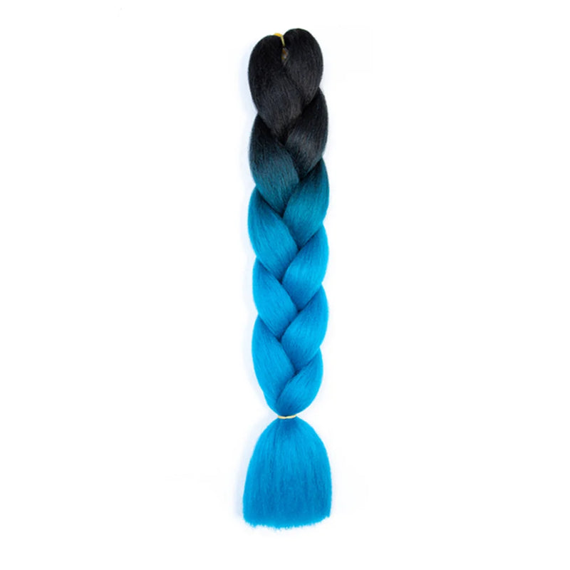 24 Inches DIY Jumbo Braiding Hair Synthetic Hair Extensions Afro Ombre Crochet Braid Hair Wholesale For Women