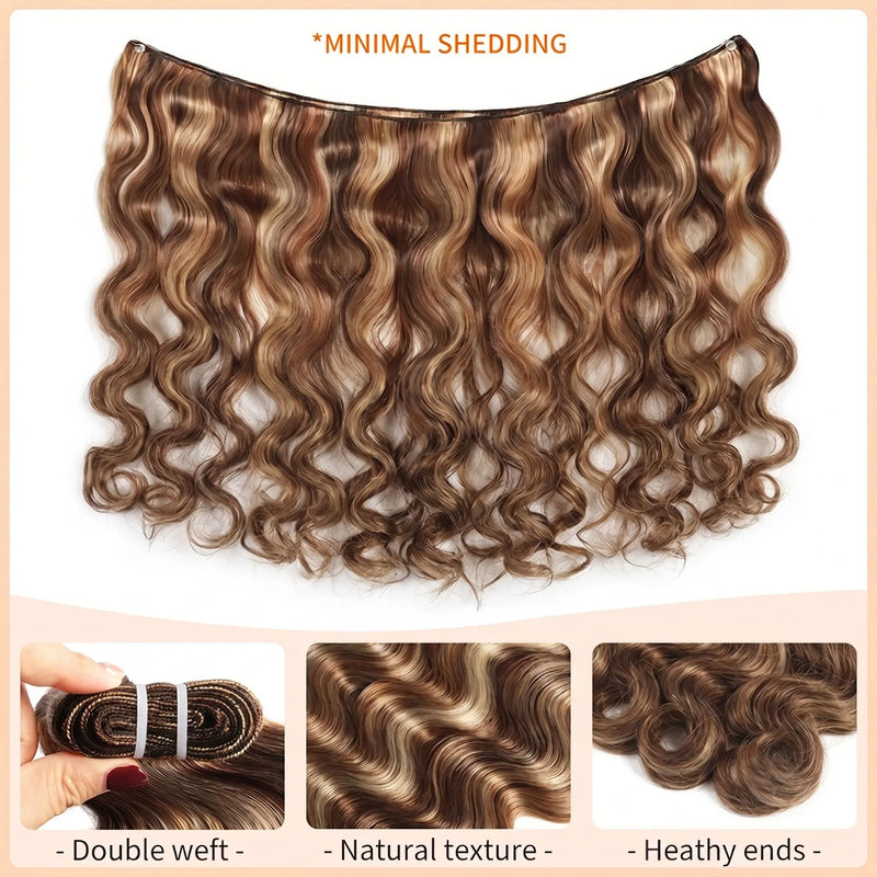 2 3 4 PCS Highlight Ombre Body Wave Bundles Human Hair 16A Unprocessed Brazilian Colored Weave Raw Hair 30 32 Inch Wet And Wavy Human Hair Bundles Extensions
