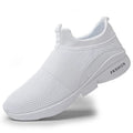 2024 Men Casual Shoes Sneakers Fashion Loafers Comfortable Mesh Mens Shoes Footwear Lightweight Walking Shoes White Size 46