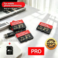 Memory Card Micro TF SD  Flash Card  A2 High Speed Mini SD Storage 128GB with Adapter for Phone camera
