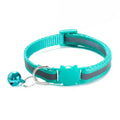 Cute Fashion Adjustable Size Cat Head Pattern Reflective with Bells Cat Collar Pet Accessories Kitten Decor Cat Neck Strap