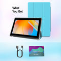 BAKEN 10-inch Tablet (Android 13, Quad-core, 2GB+32GB, supports 1TB expansion, WiFi 6, dual cameras); includes protective case
