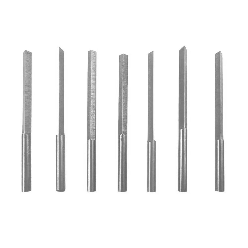 Tungsten Steel Angle Cutter Engraving Knives Jewelry Pneumatic Graver Accessories Spatula Triangle Metal Blades DIY Making Tools