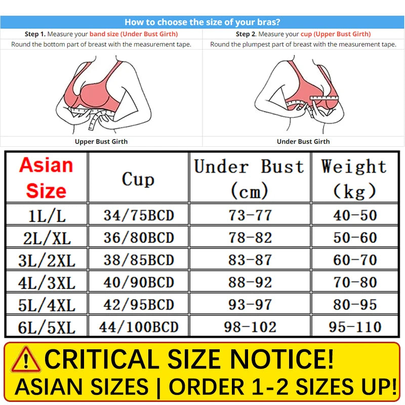 FallSweet 4PCS Plus Size Ice Silk Bra for Women Seamless Push Up Bralette Wireless Lace Brassiere Summer Underwear Lingerie Tops