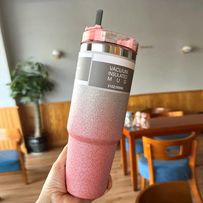 900/600ML Thermos Cup with Lid and Straw Coffee Mug | SAMAG