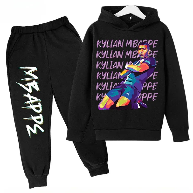Autumn Mbappé Printed Children's Hoodie Suit Sweatshirt | SAMAG
