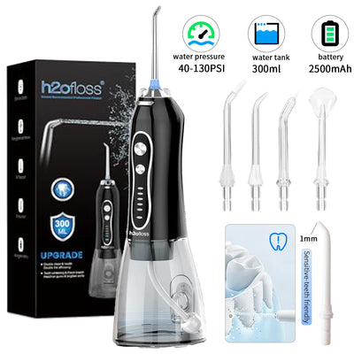 H2ofloss Cordless Water Flosser 140PSI 5 Modes 5 Tips | SAMAG